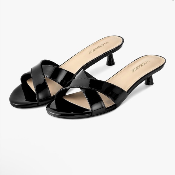 Wetkiss Kitten Heel Sandals - Picture 1 of 14